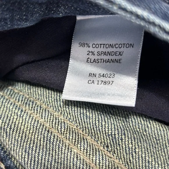 Banana Republic Straight Leg Dark Wash Stretch Jeans EUC sz 26/8S - Picture 7 of 14